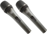 AxcessAbles Dynamic Wired Handheld Microphone with 10ft Mic Cable, On/Off Switch, and a Carry Pouch | Dynamic Singing Microphone | DJ Mic| Mic for Singers |AxcessAbles MC-20 (2-Pack)