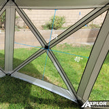 AxplorOutdoor TAILGATER Rapid Tailgater Tent 8.5ft X8.5ft Pentagon Shaped Portable Pop-Up Canopy with Carry Bag (4-5 Seated Adults) Ideal for Gathering, Beach, Poolside, Camping, Outdoor Sports - Open Box